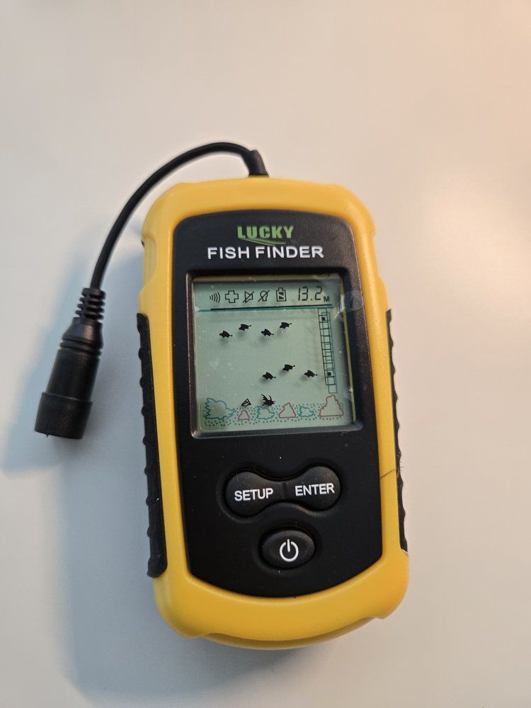 Lucky Handheld Fish Finder with Transducer and Cable
