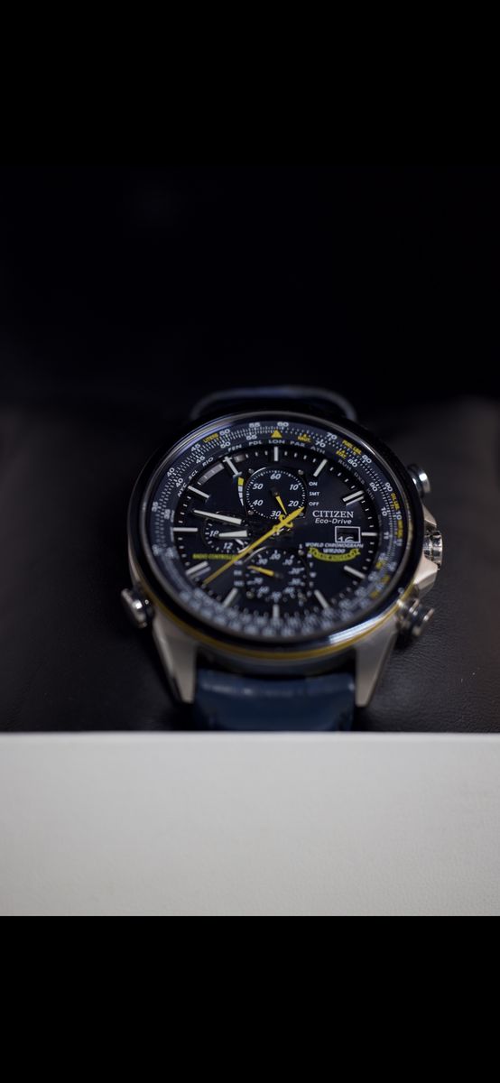 Eco Drive Blue Angels World Chronograph Men's