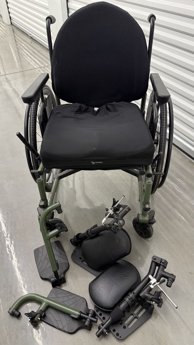 Permobil TiLite 2GX Aero X Manual Wheelchair with ROHO Agility Back System - Green
