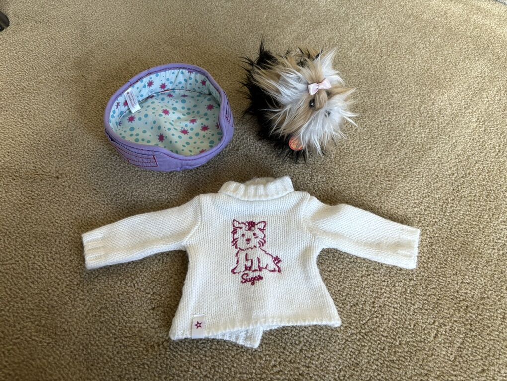 American Girl Pet Dog Sugar Set