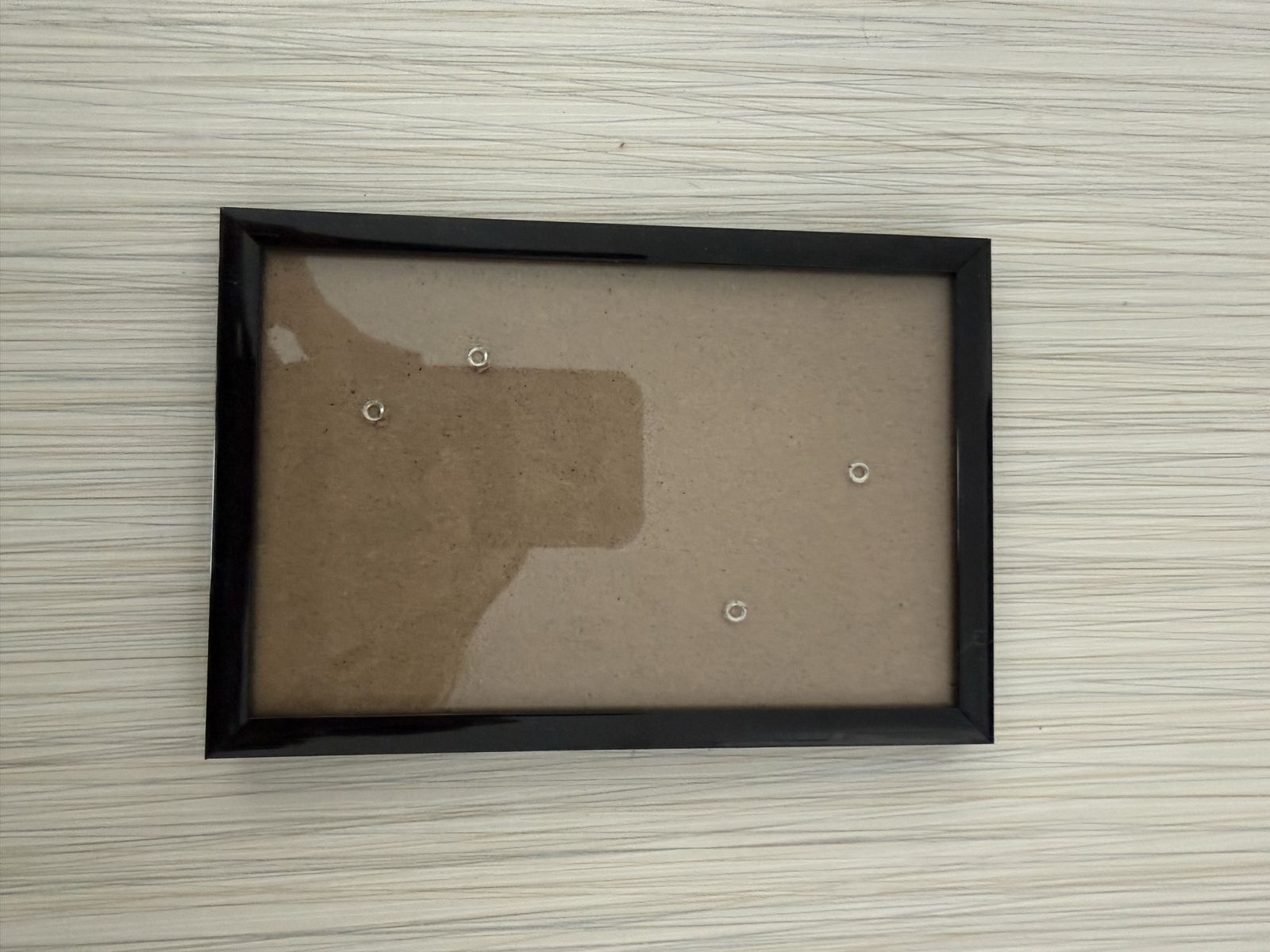 Black Picture Frame with Easel Back and Wall Hangers