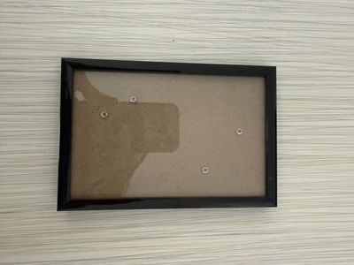 Black Picture Frame with Easel Back and Wall Hangers