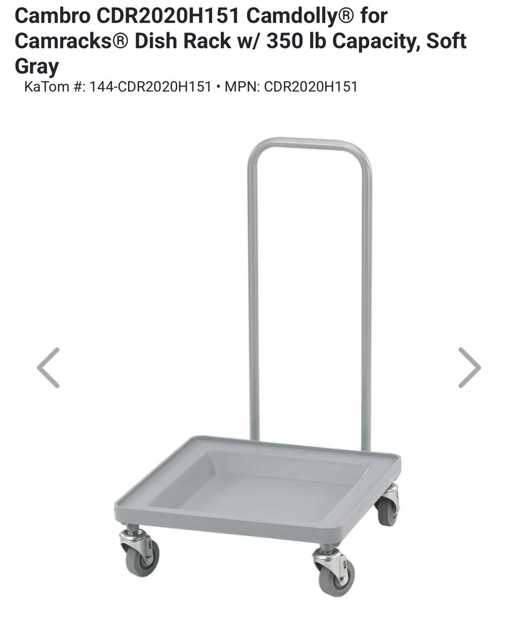 Cambro Camdolly for Camracks