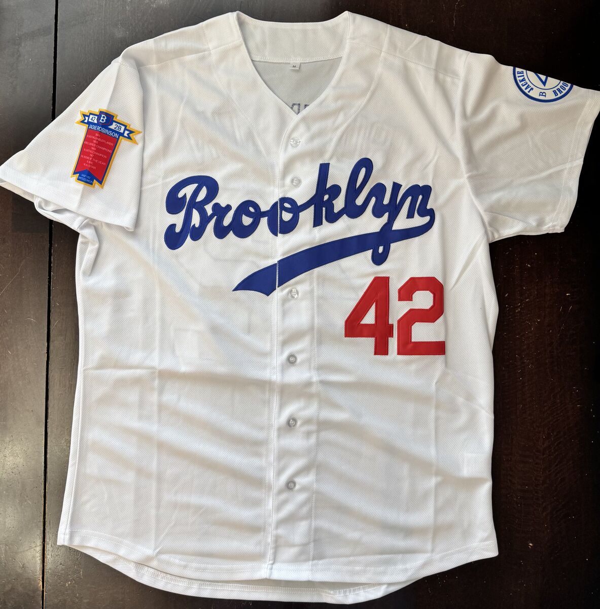 Jackie Robinson (New) Brooklyn jersey (Adult Medium) #42