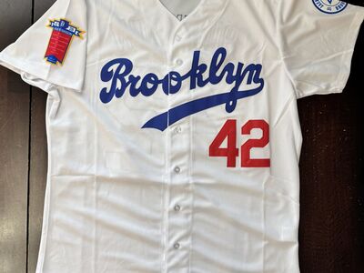 Jackie Robinson (New) Brooklyn jersey (Adult Medium) #42