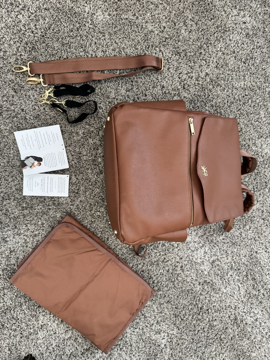 Freshly Picked Cognac Classic Diaper Bag II