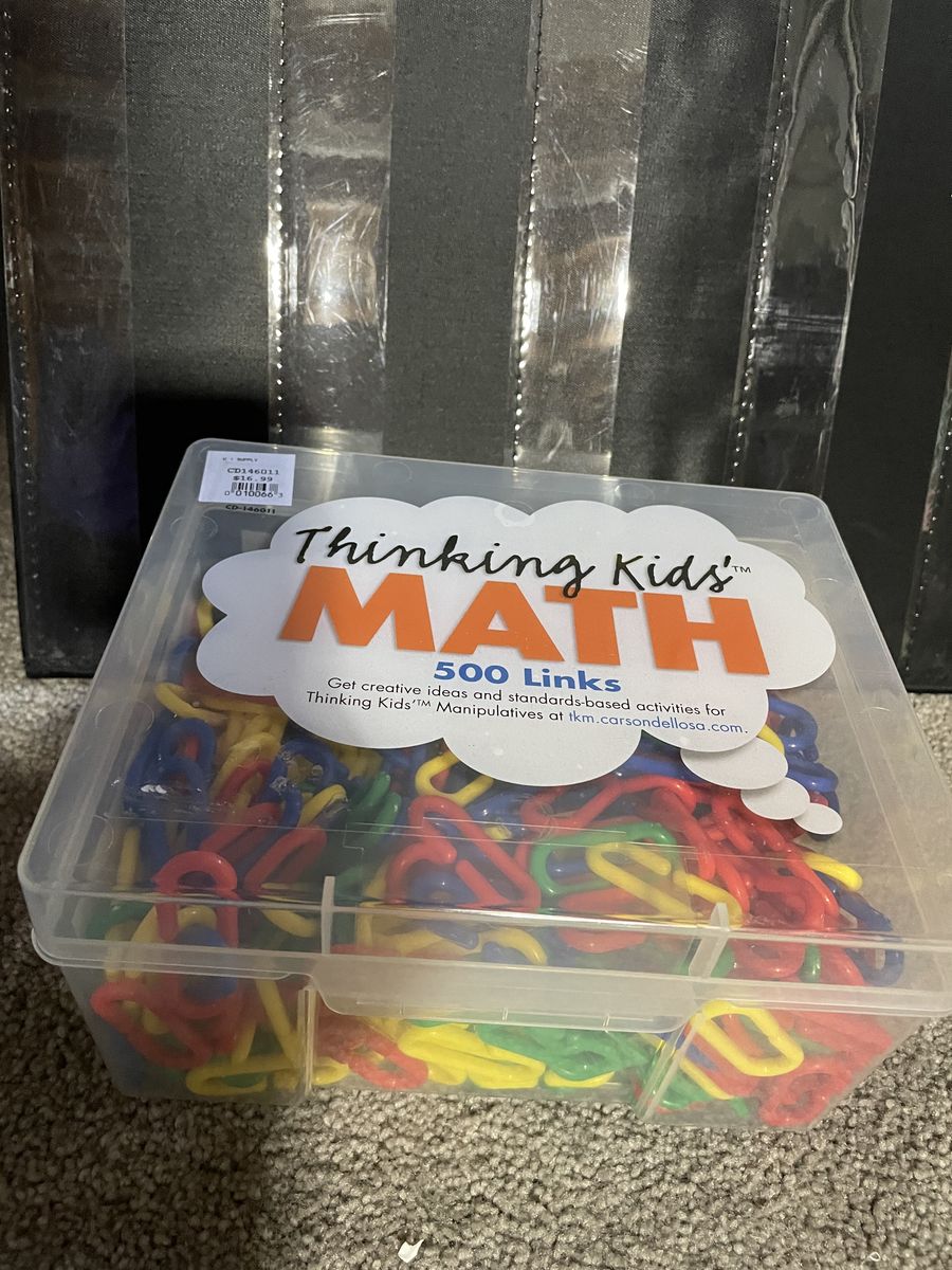 Thinking Kids' Math 500 Links Manipulatives for Creative Learning & Activities
