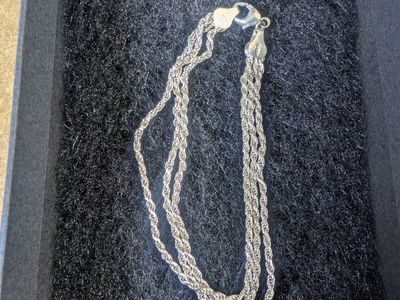 Sterling Silver Multi-Strand Rope Chain Bracelet