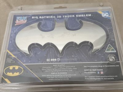 Big Batwing 3D Chrime Emblem For Flat Surface