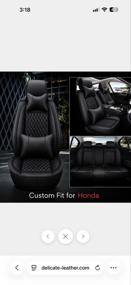 11th Gen Honda Civic Leather Seat Covers