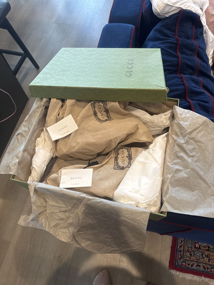 Gucci GG Monogram Faux Ankle Boots Size 9