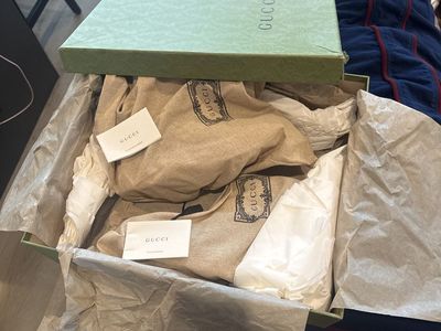 Gucci GG Monogram Faux Ankle Boots Size 9