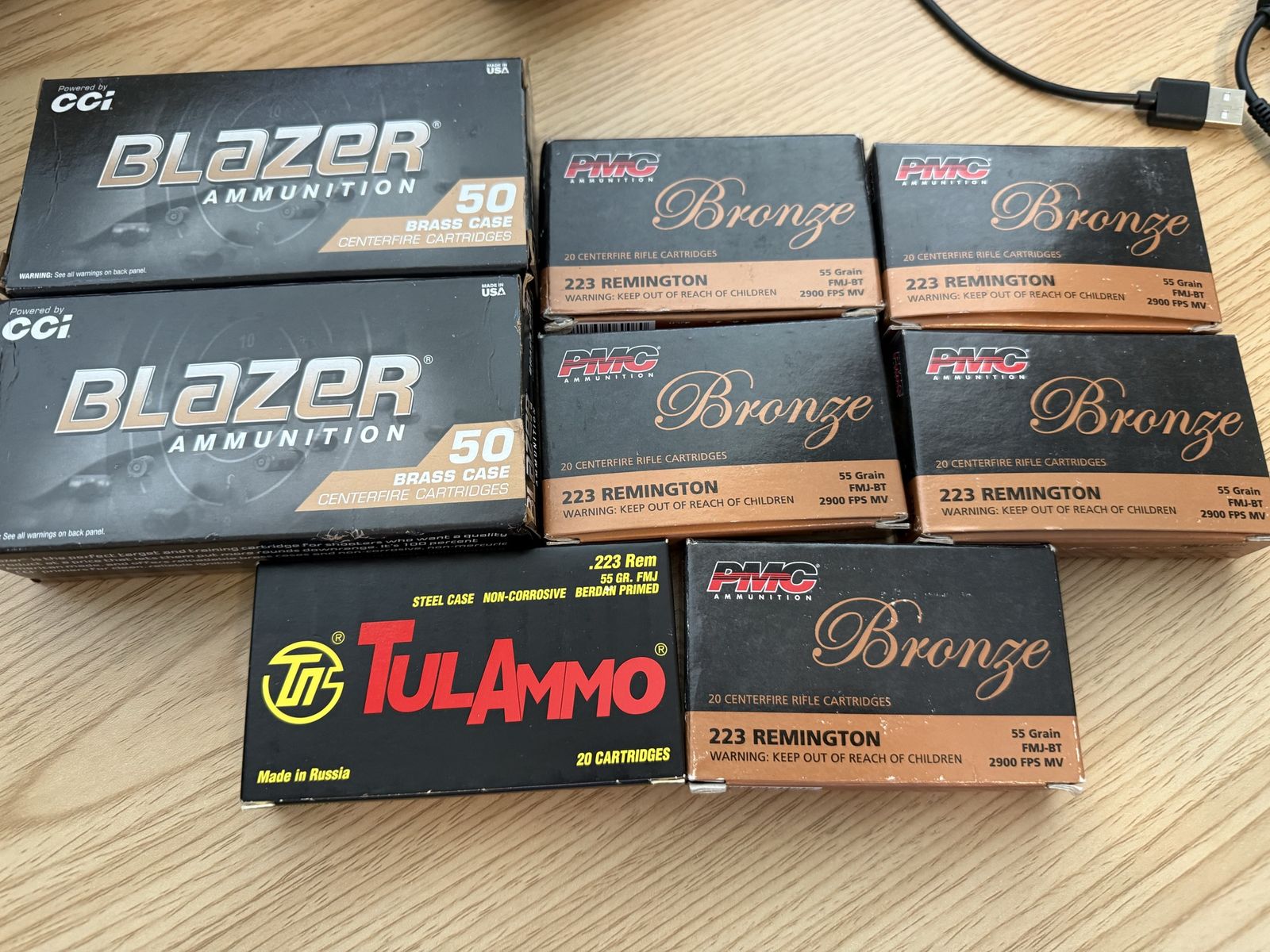 Lot of .223 and 9 mm