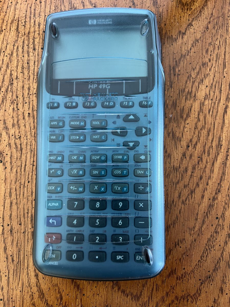 HP 49G graphing calculator