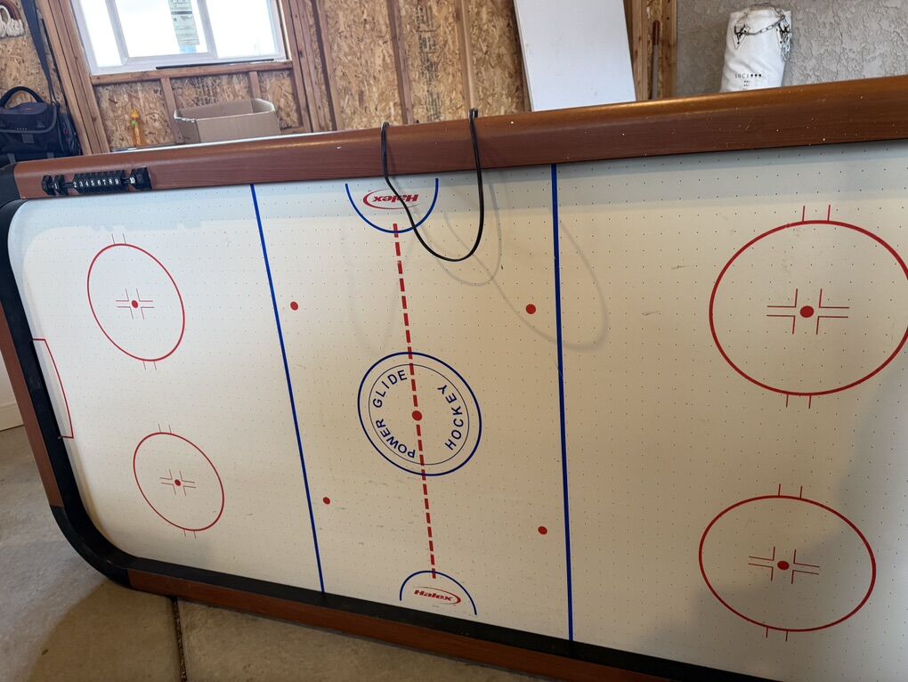 Air Hockey Table And Accessories