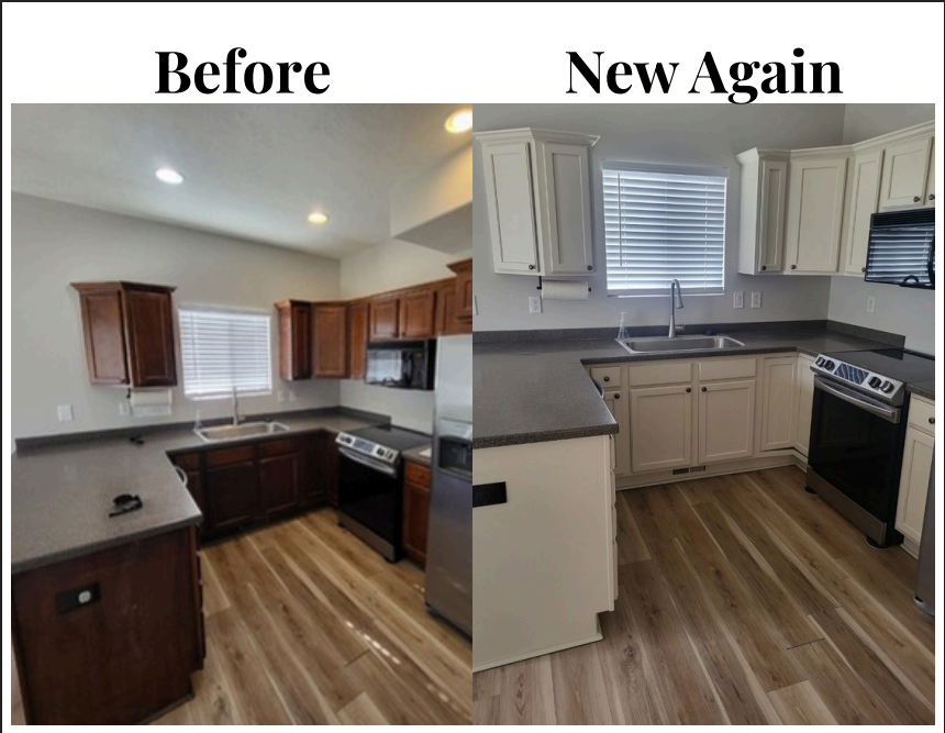 New Again Cabinet Painting Kitchen and Bathroom Vanity