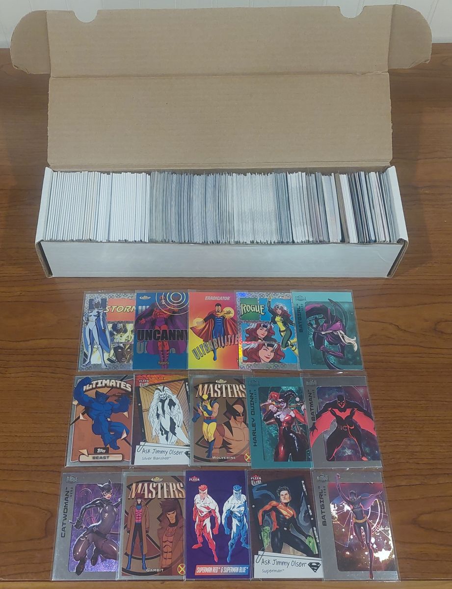 425+ Marvel DC Batman Superman X-Men Card Lot Inserts Parallels Numbered Foils