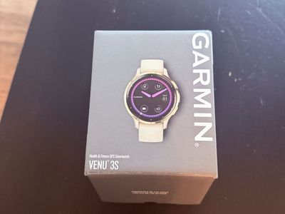 Garmin Venu 3S Health & Fitness GPS Smartwatch - French Gray / Soft Gold