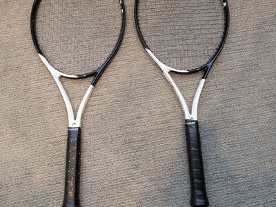 Pair of 2022 HEAD Speed Pro Racquets (Grip 4 1/4) + 3 New Grommet Sets