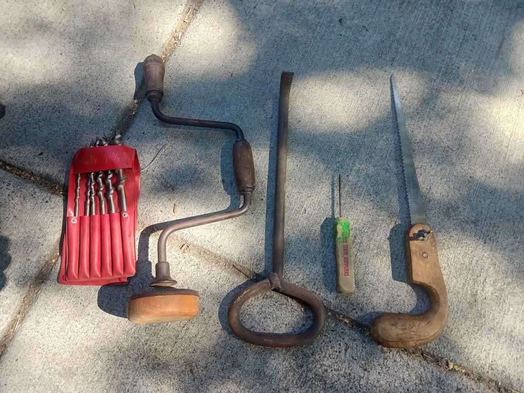 Vintage wood working tools