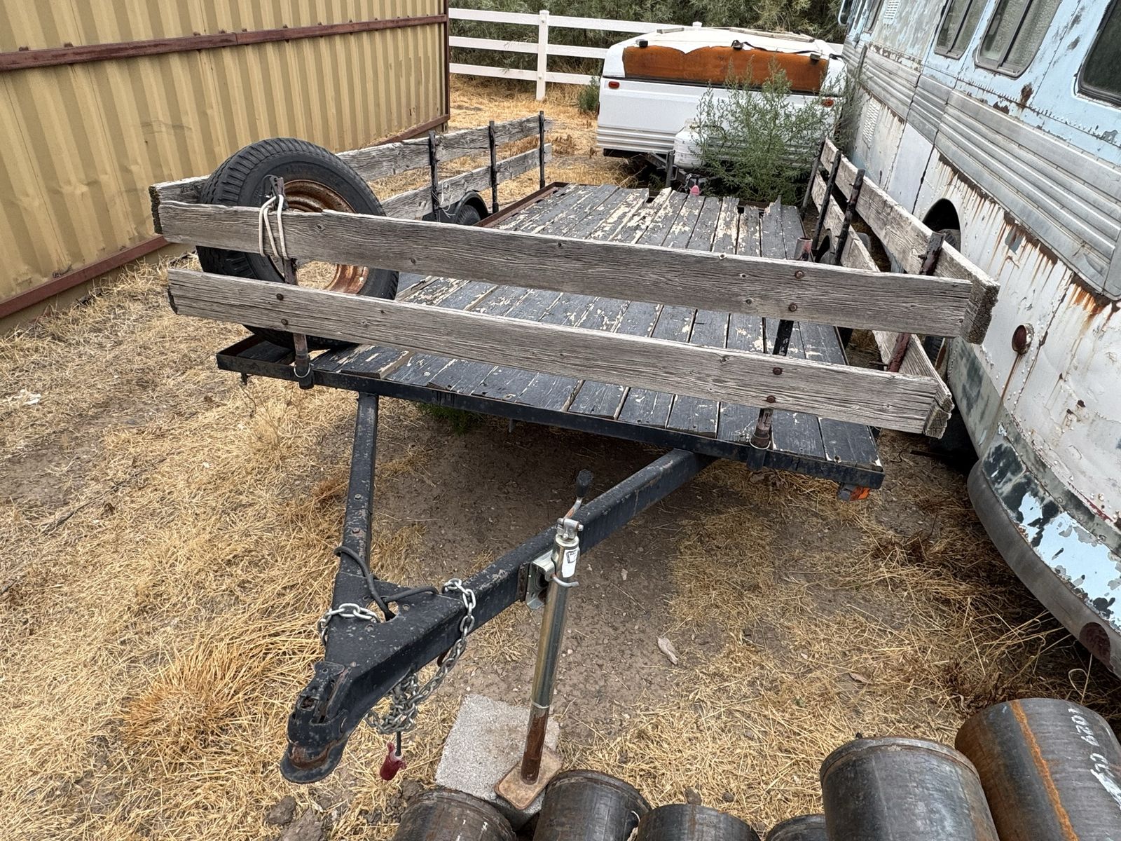 14Ft Older Trailer with Removable Sides