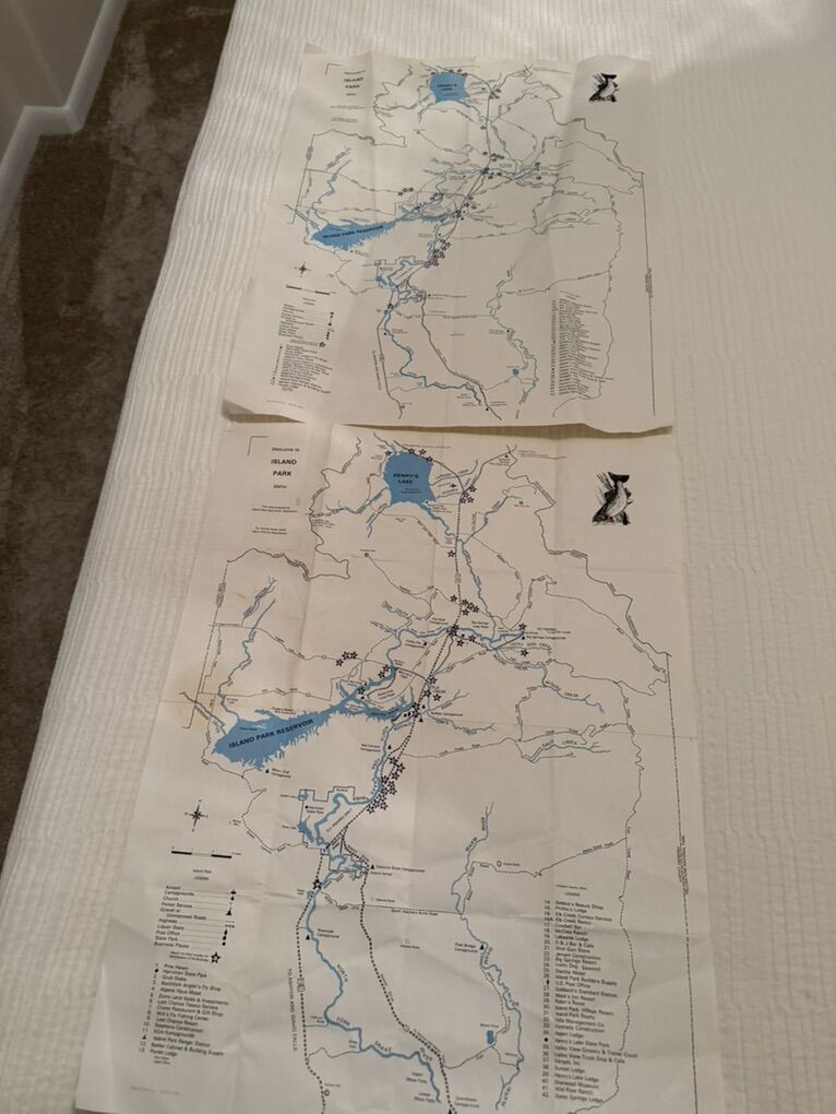 Collectors Maps Of island Park Idaho