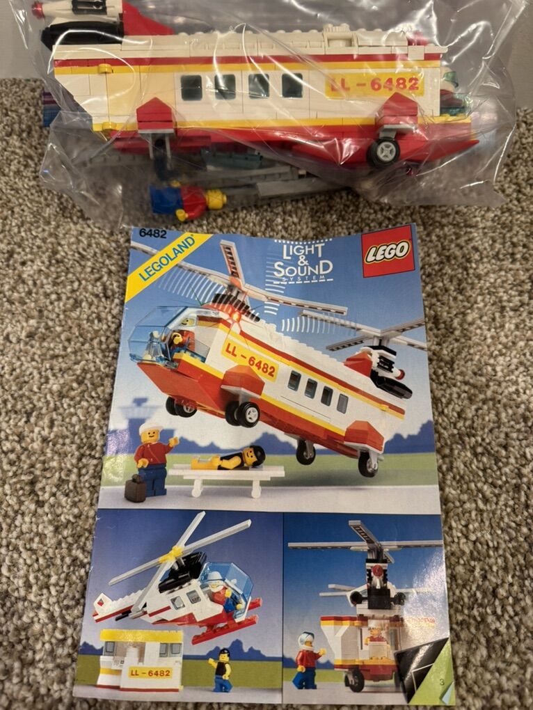 Lego Hospital Helicopter Antique Set