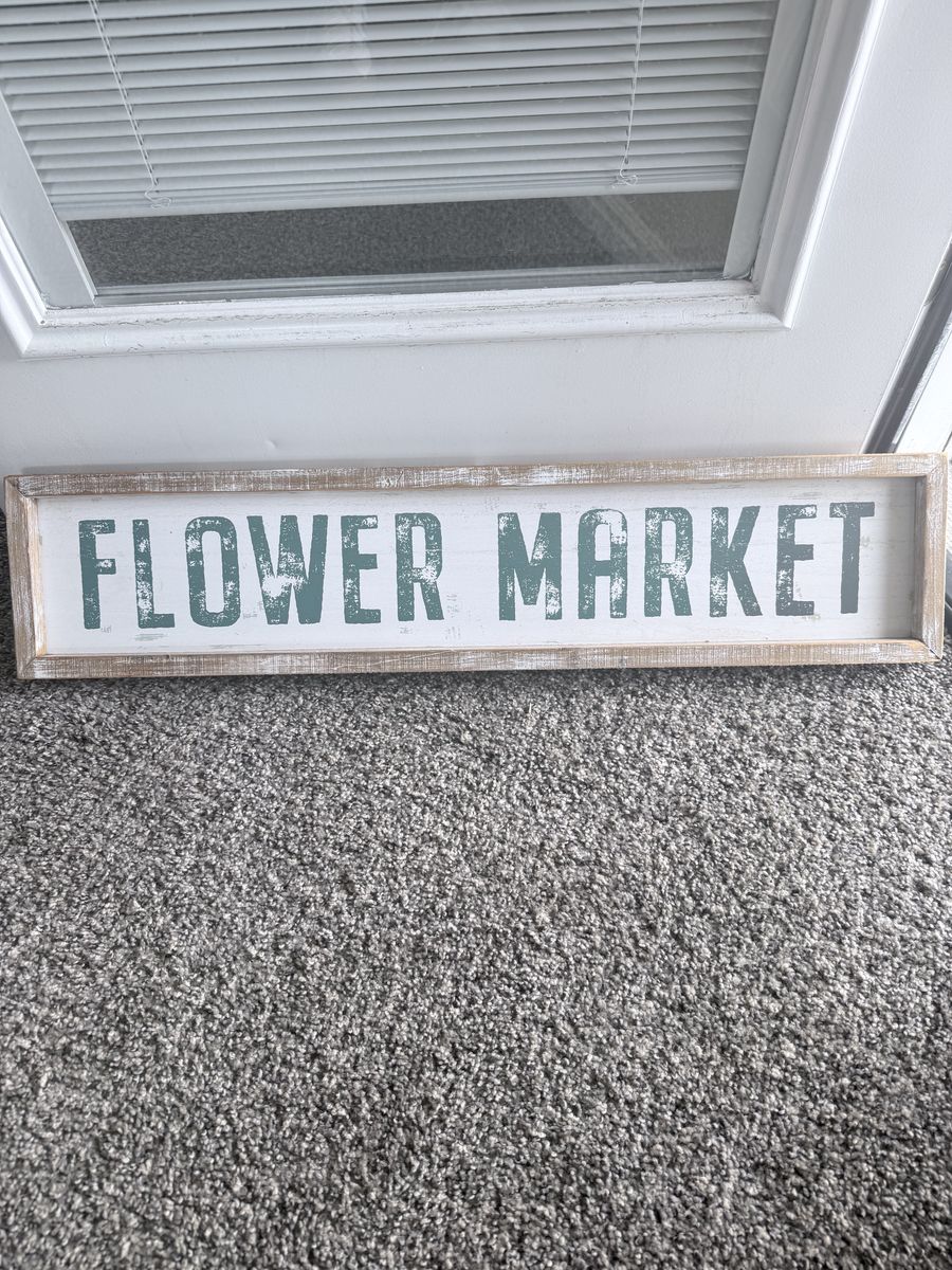 Flower Market sign
