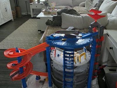 Hot Wheels City Ultimate Garage with the Godzilla-style gorilla/monster feature