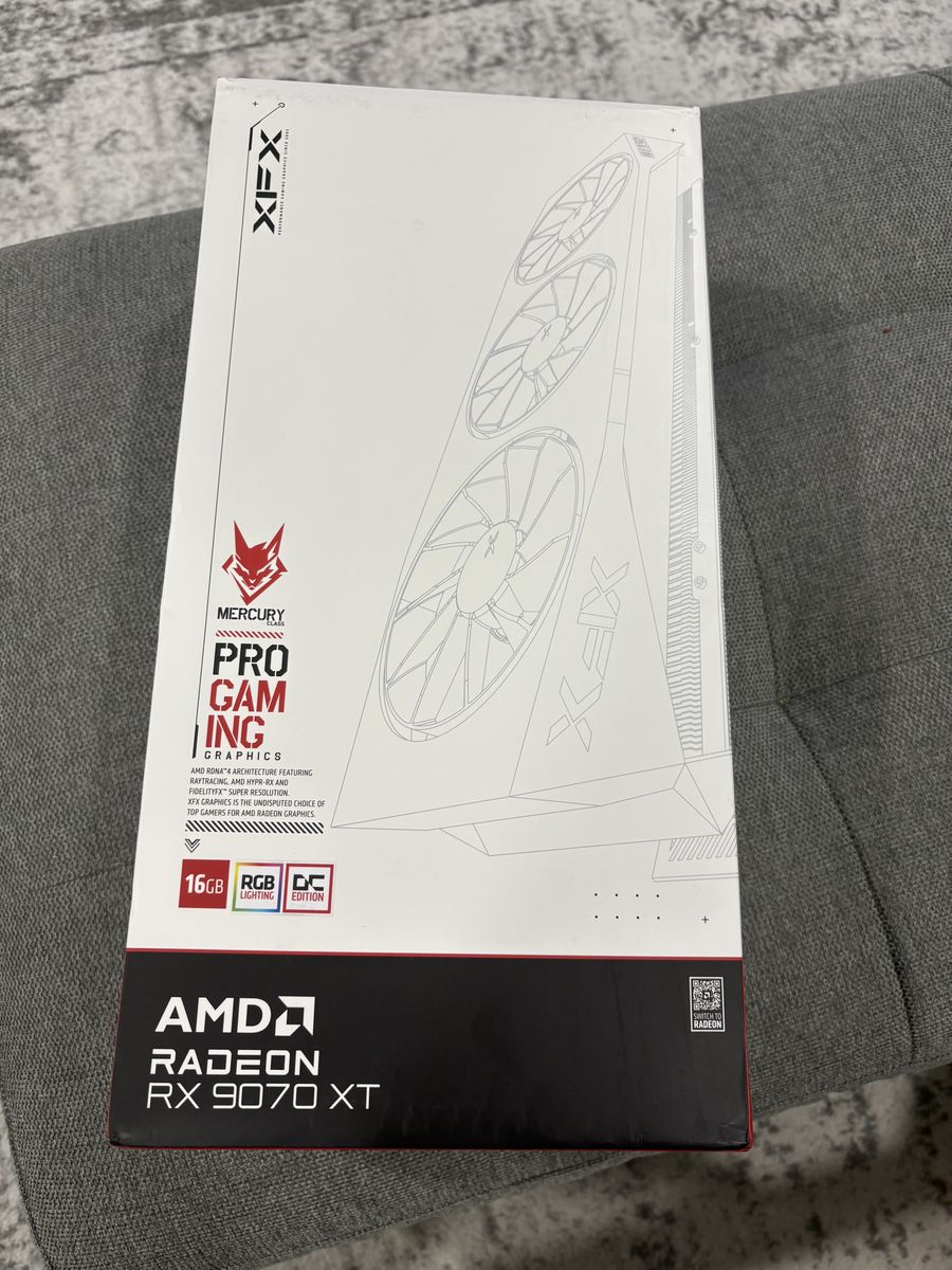 XFX - Mercury 9070xt white graphics card.