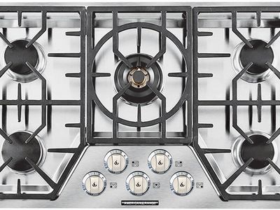 PROPANE AMERICAN RANGE STAINLESS STEEL 36 INCH COOKTOP