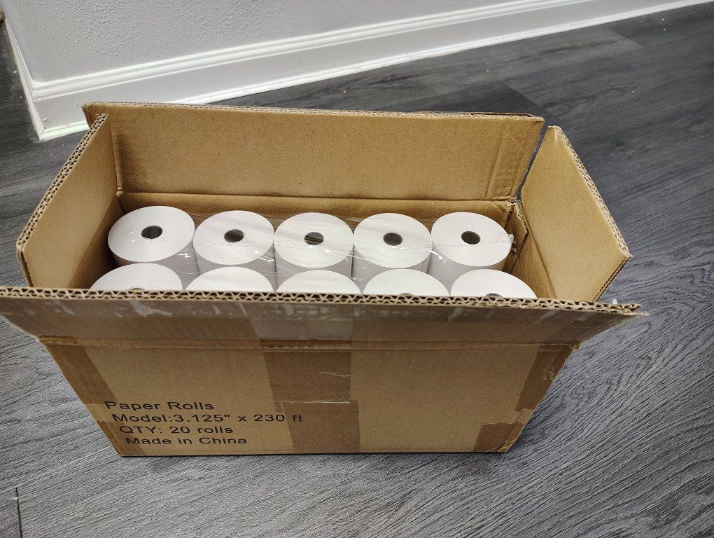 Thermal Receipt Paper Rolls 3-1/8 x 230ft 20 rolls