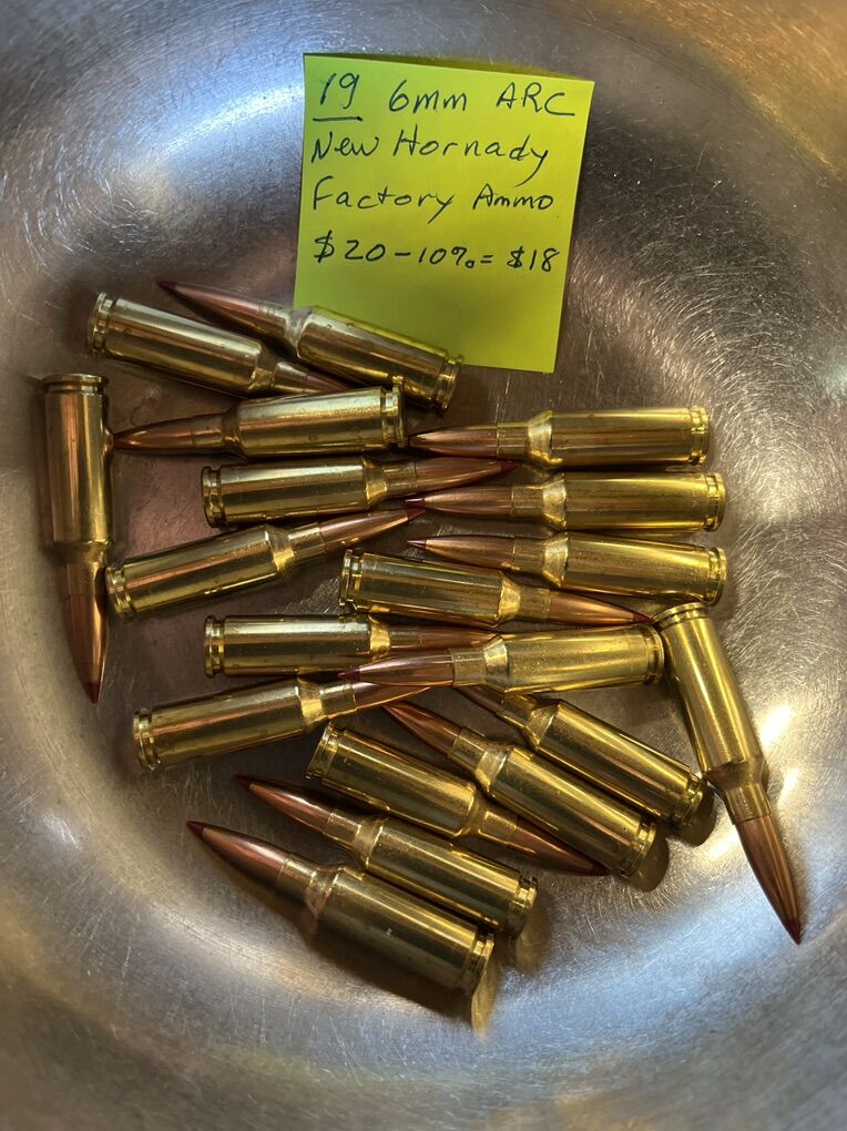 6mm ARC Ammo.