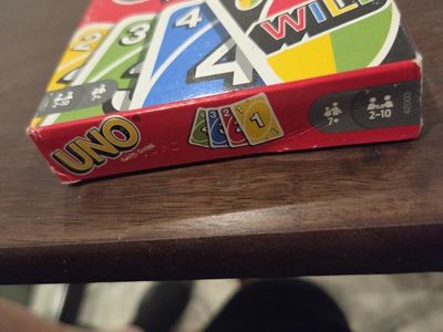 UNO Card Game - Customizable Wild Cards - Ages 7+, 2-10 Players unopened