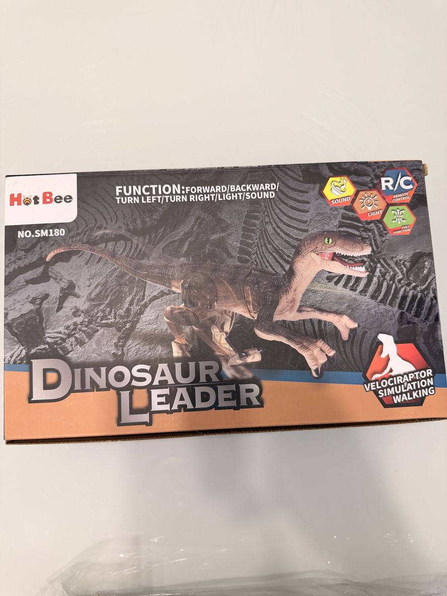 Hot Bee Remote Control Velociraptor Dinosaur Toy SM180 with Lights & Sounds