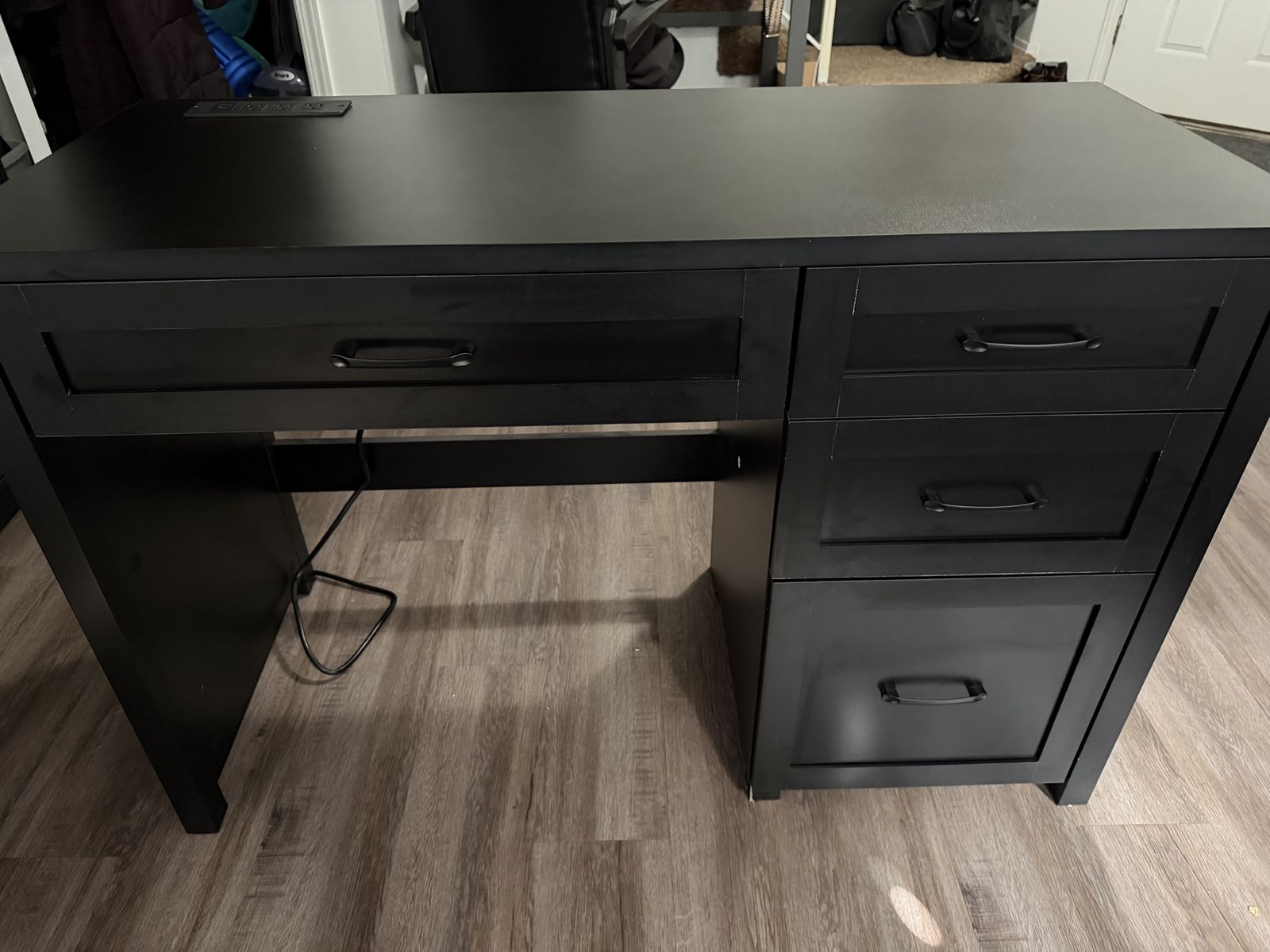 4 Drawer Desk W/ Charging Station
