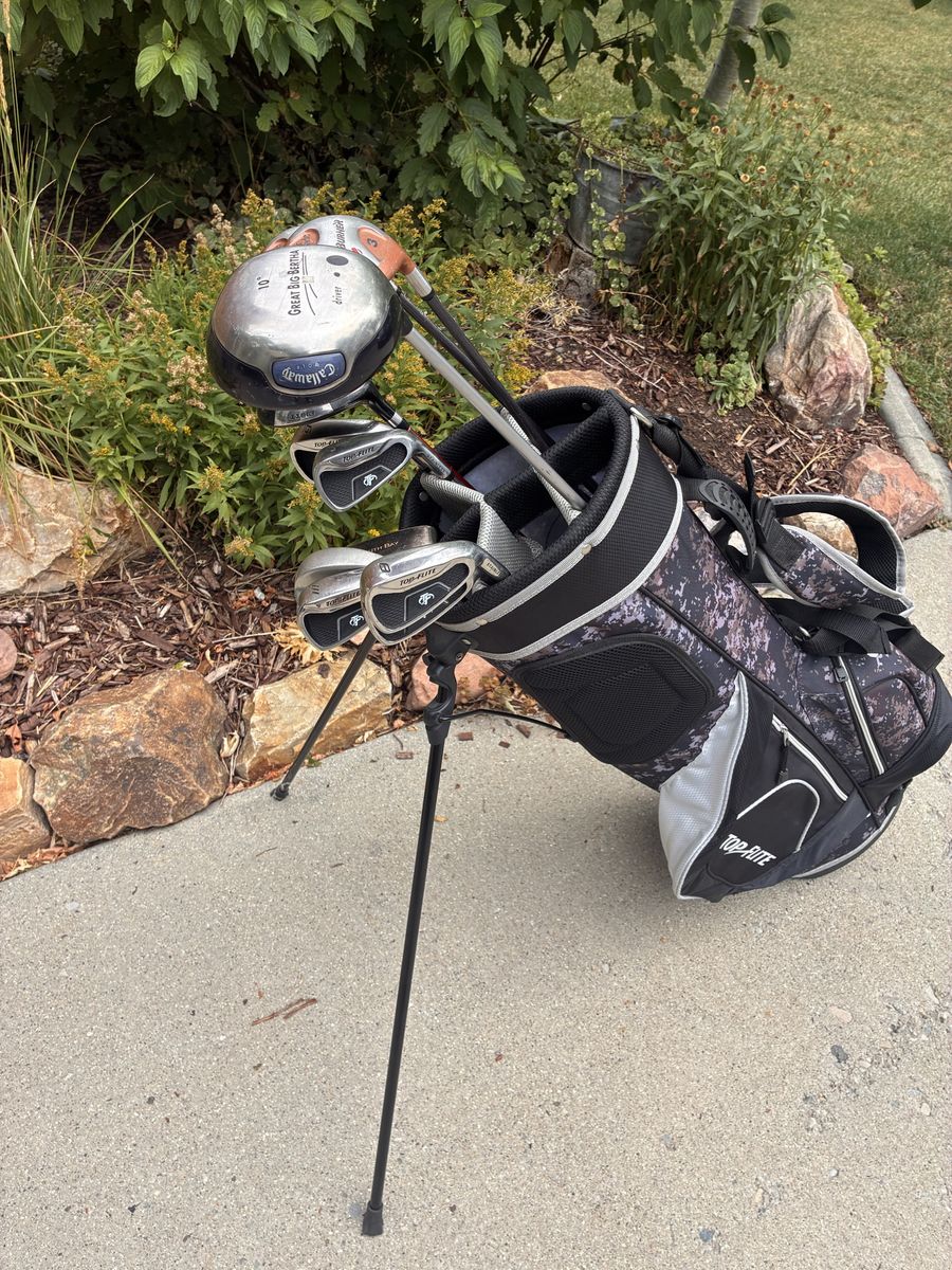 Men’s Callaway Taylormade Top flite golf clubs set