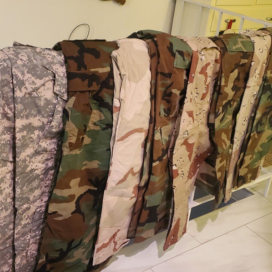 Camouflage large pants