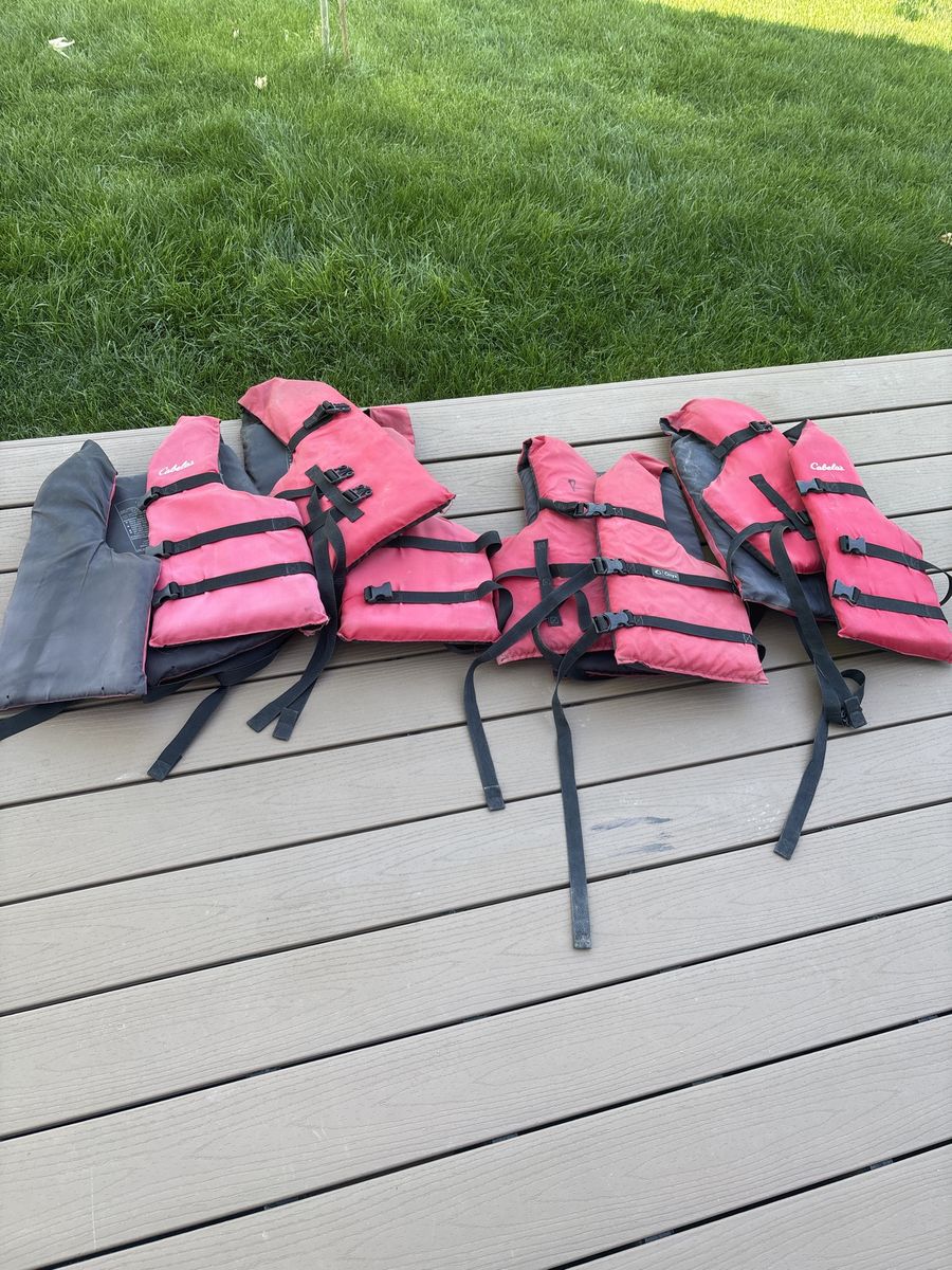Life jackets $2 dollars each