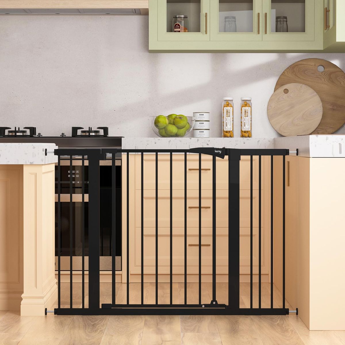 New 29.7"-46" Baby Gate for Stairs, Auto Close Dog Gate