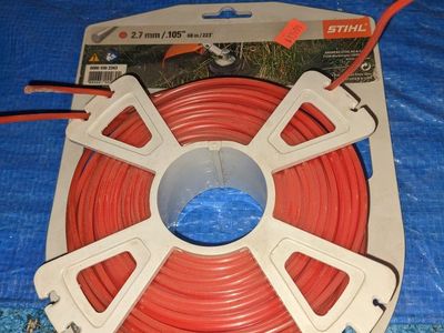 Stihl 2.7mm/.105" 68m/223' Red Trimmer Line, Durable Spool for Weed Eaters