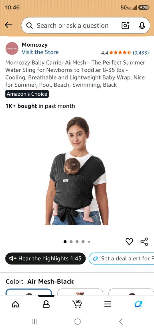 momcozy baby carrier brand new