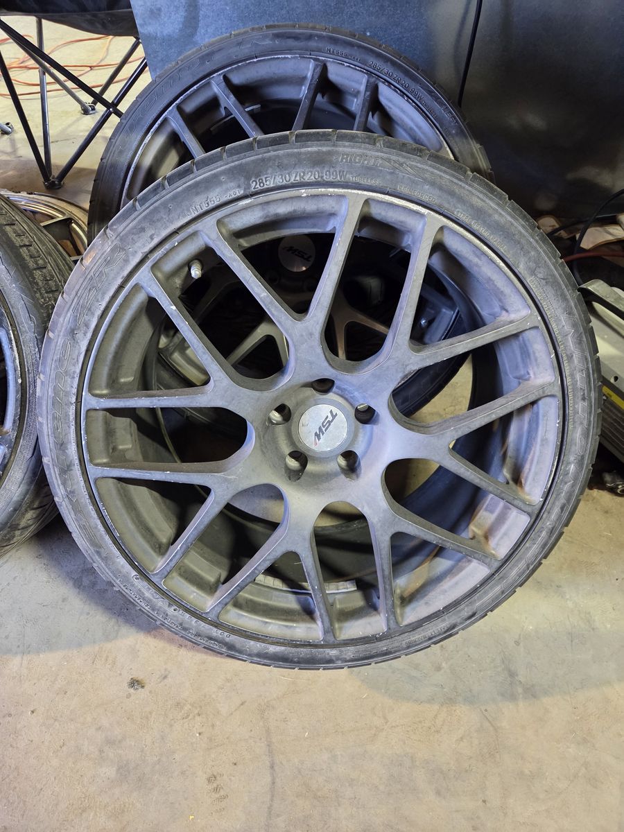 (2) 5 lug wheels with bad tires 50 for both