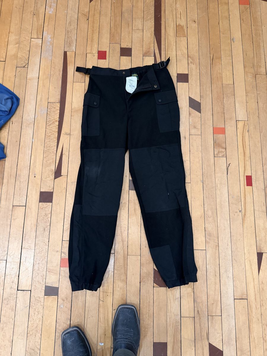 NWT Cabela's Windshear Fleece Pants Black Men's Size Medium Regular Heavy Duty Outdoor Pants