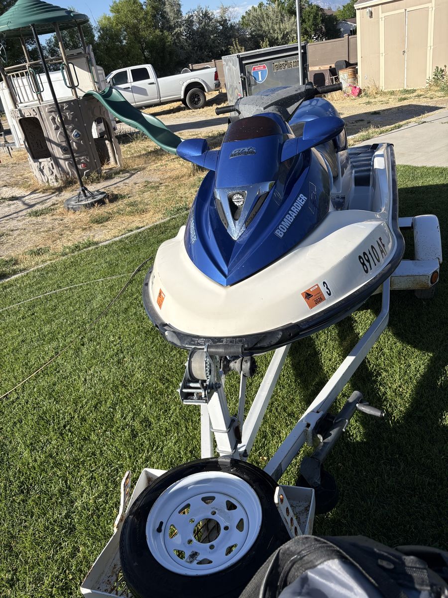 2001 Bombardier SeaDoo GTX DI personal Watercraft with Trailer
