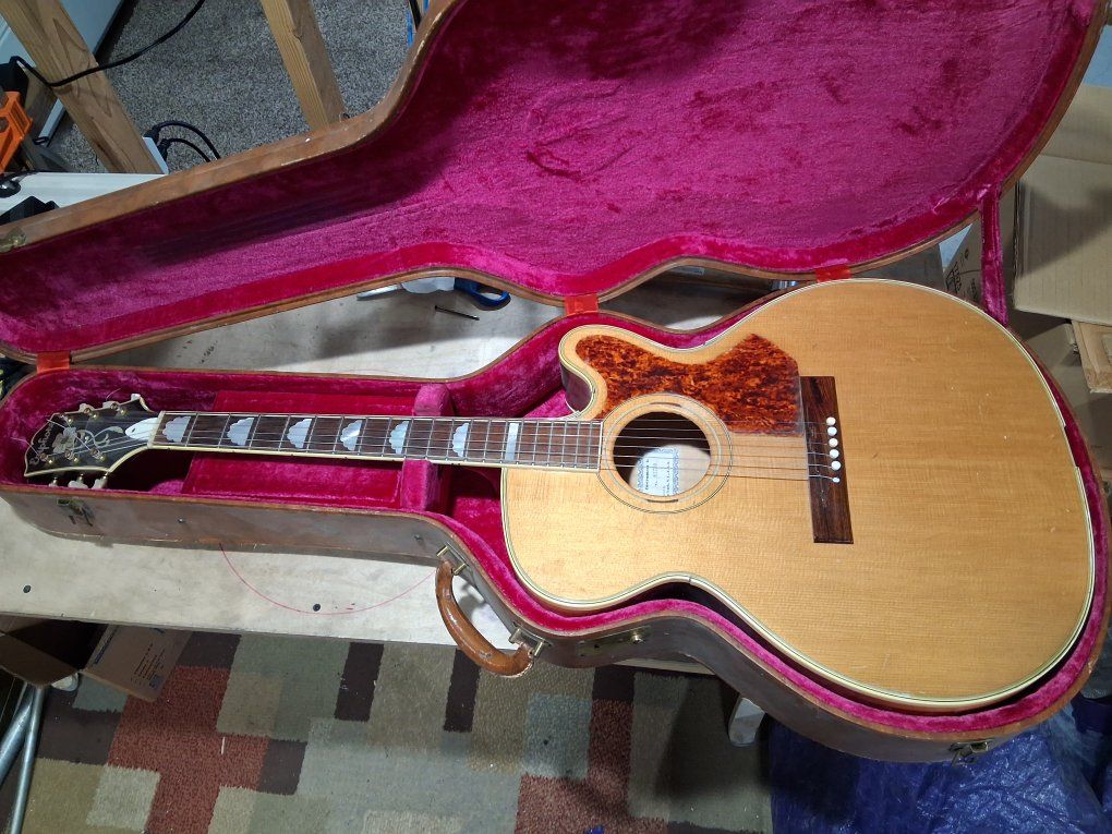 Vintage Epiphone FT Deluxe Cutaway Acoustic Guitar still available