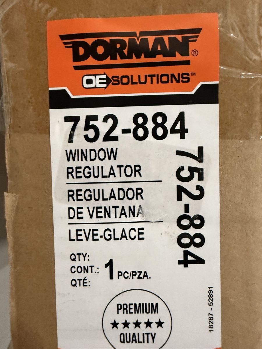Dorman Window Regulator 752-884 2015 Kia Optima
