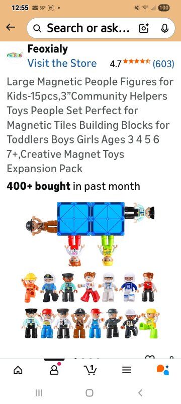 New in Box! Magnetic People Figures