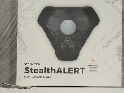 Simtek StealthALERT Sensor for Monitoring Guns and Storage, Security System with App
