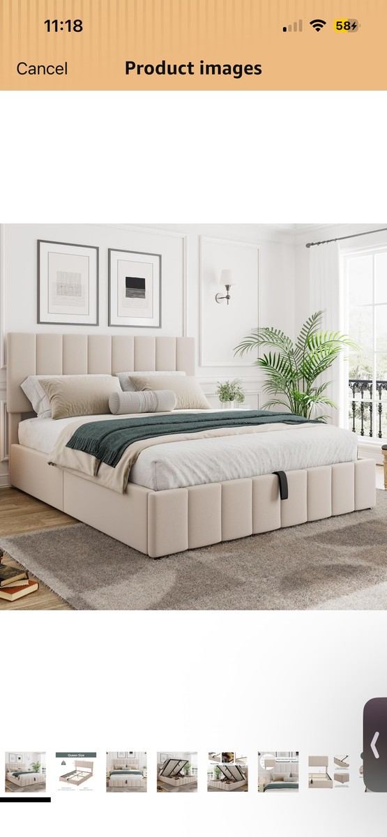 Lift Up Storage Platform Bed - brand new in box
